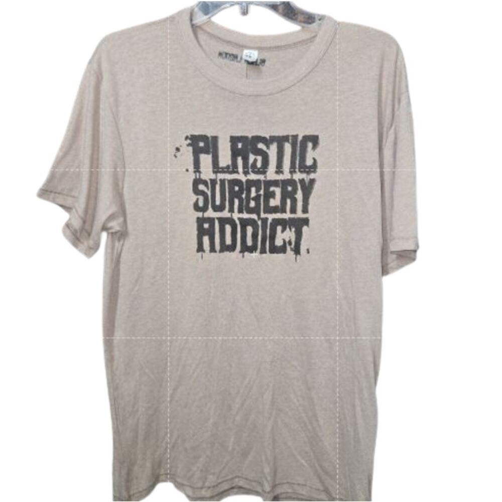 Black Lagoon Plastic Surgery Addict Graphic T Shirt Large NWT Alternative